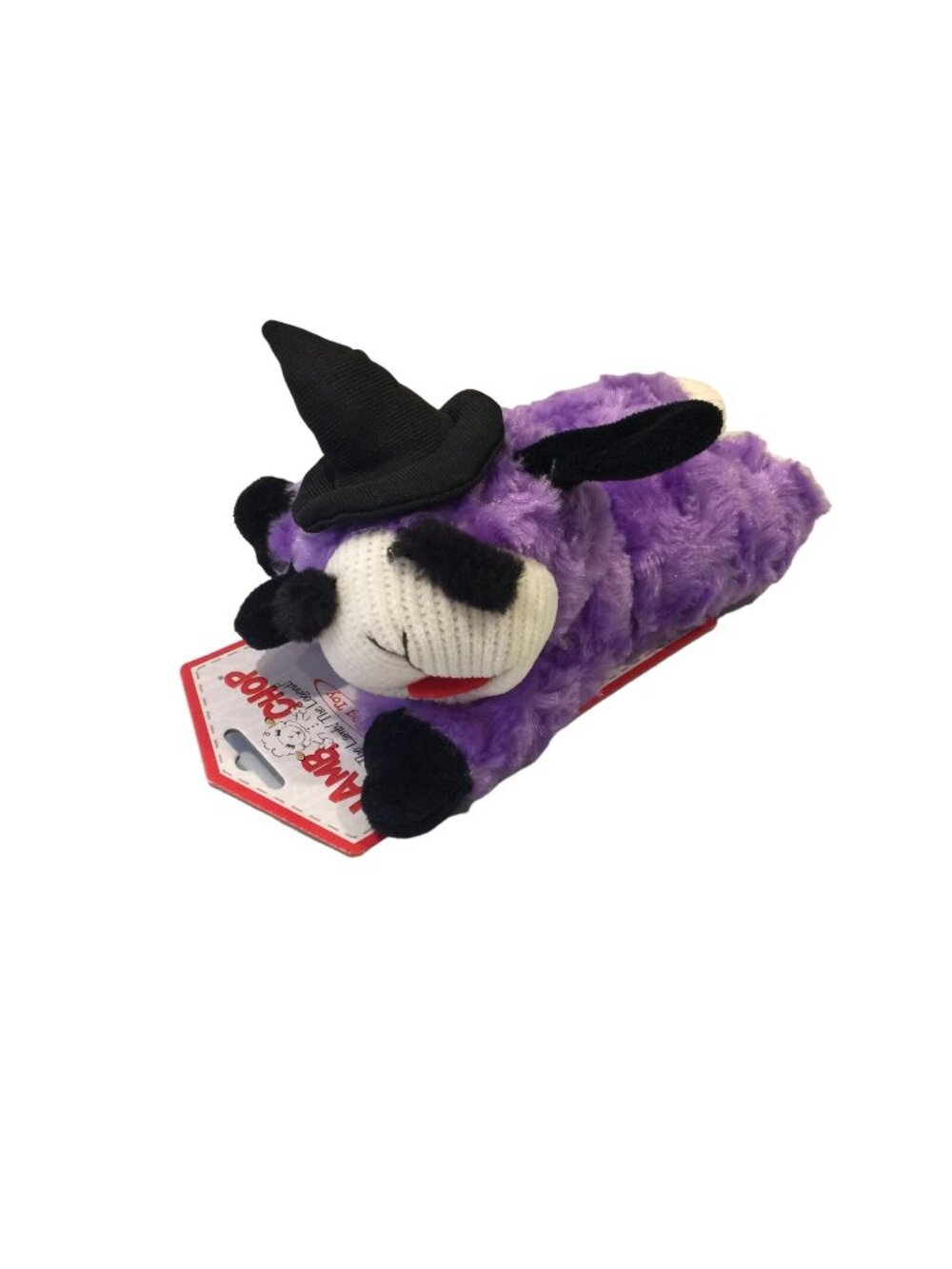 Lamb Chop Purple Witch Halloween Plush Squeak 9" Dog Toy